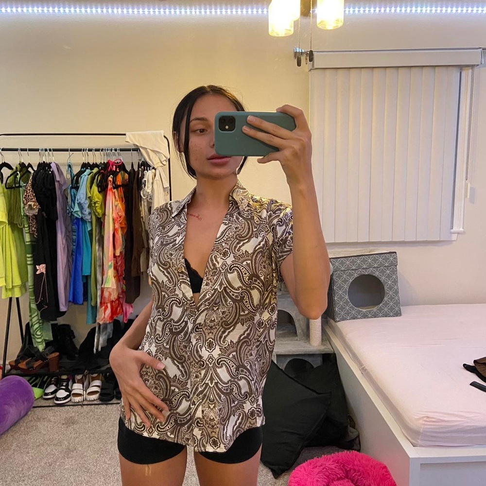 Ann Taylor button up blouse